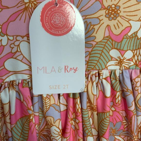 Mila & Rose WHAT'S UP BUTTERCUP S/S POCKET TWIRL DRESS NWT 2T - Picture 4 of 4